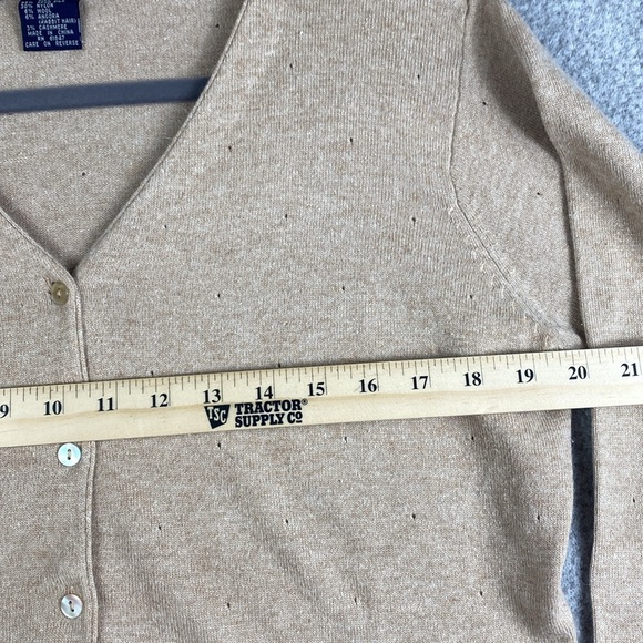 Vintage Eagle’s Eye angora cardigan with beading spun silk wool pointelle - Picture 8 of 10